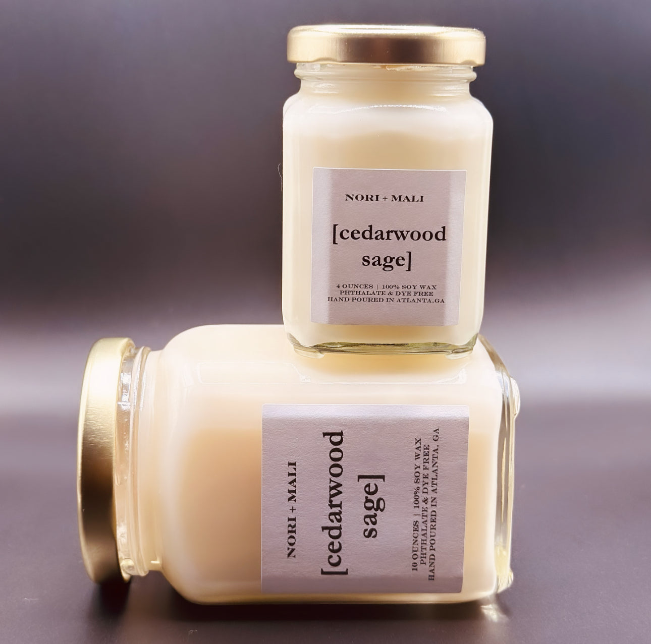N+M Cedarwood Sage Soy Candle