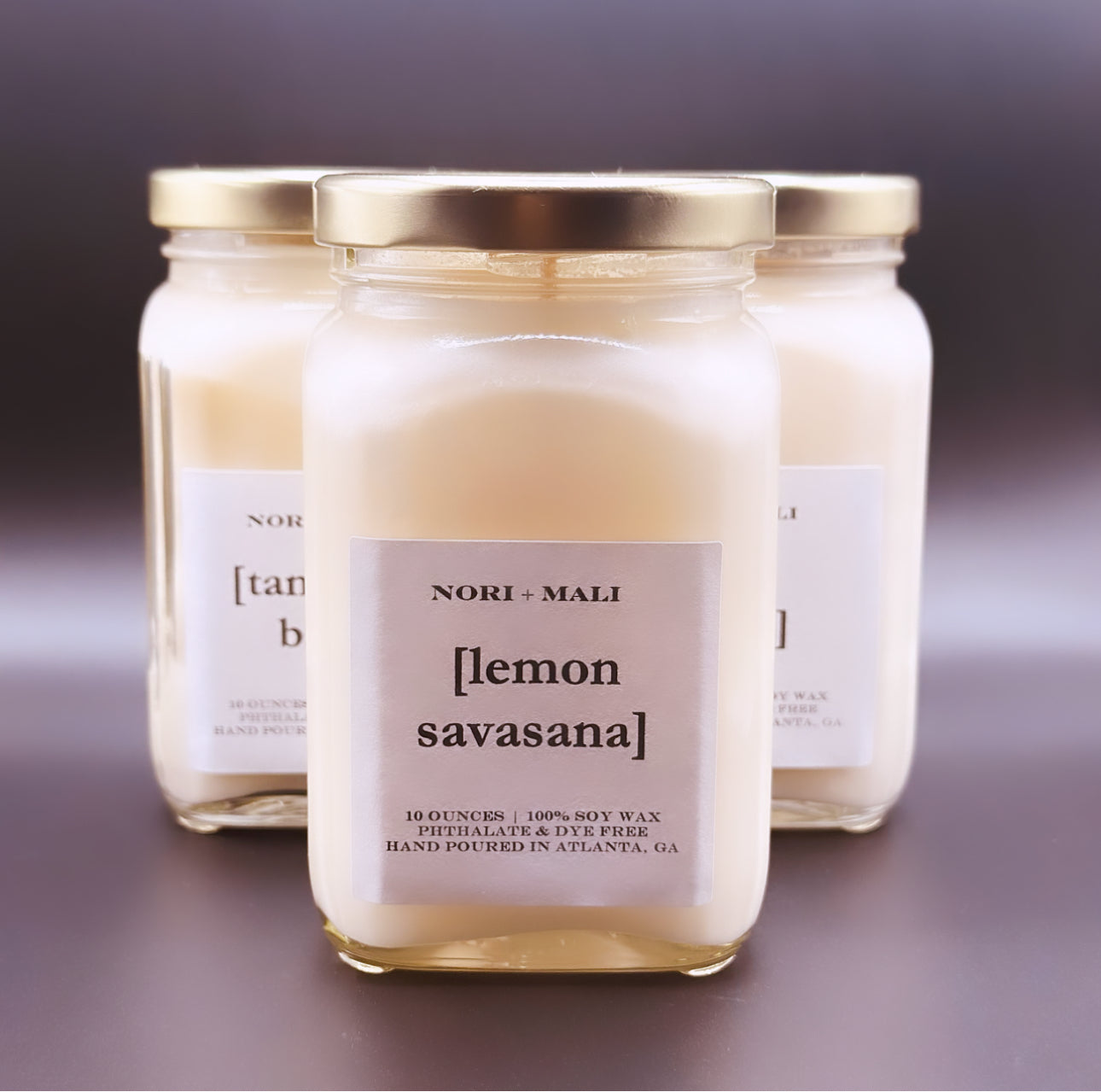 N+M Lemon Savasana Soy Candle