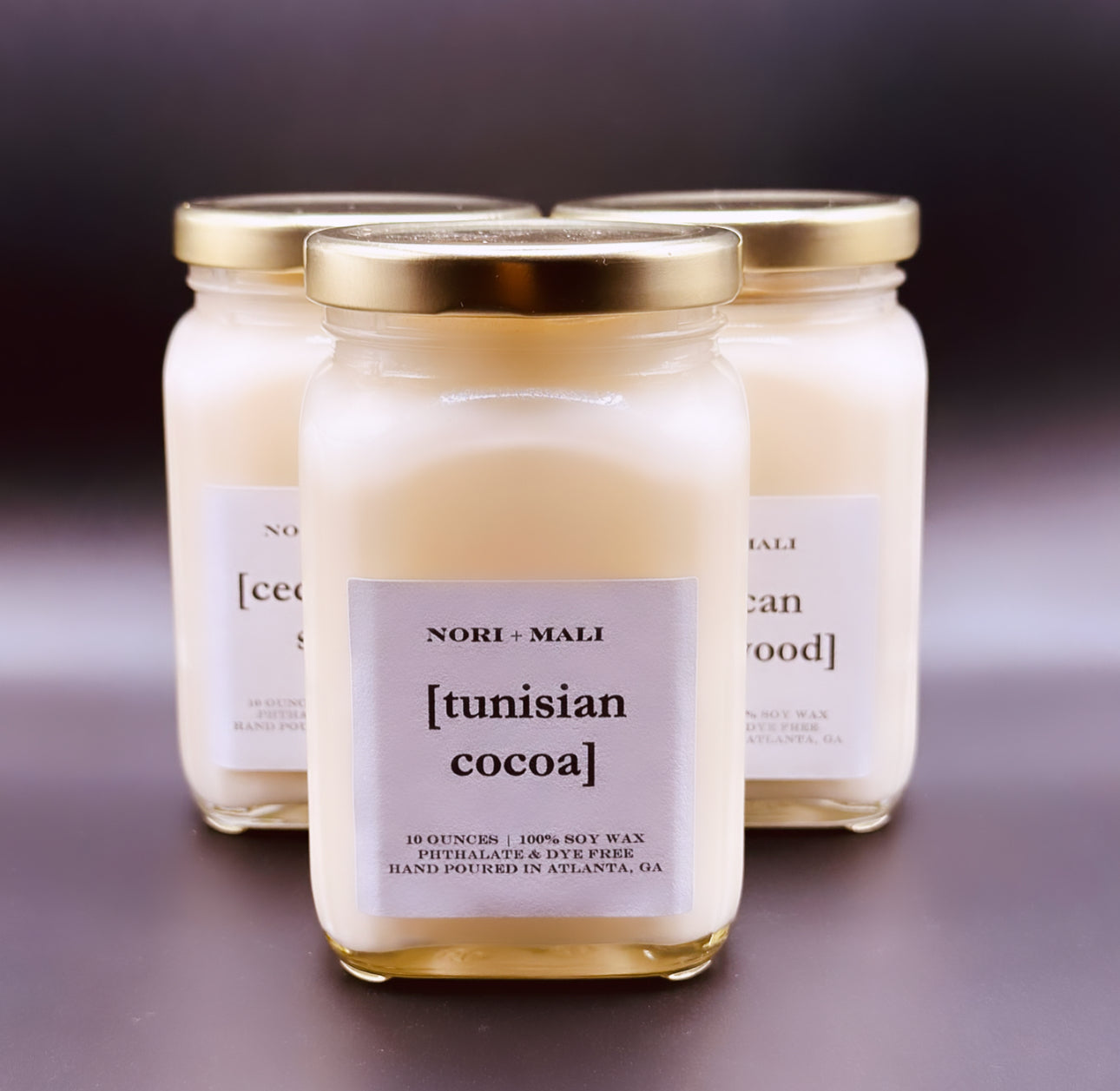 N+M Tunisian Cocoa Soy Candle