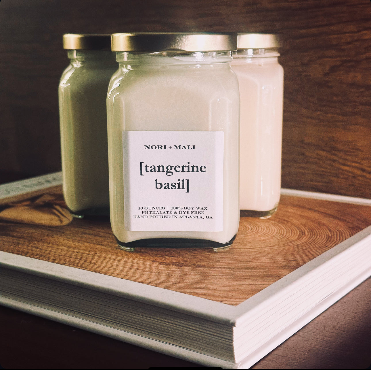 N+M Tangerine Basil Soy Candle