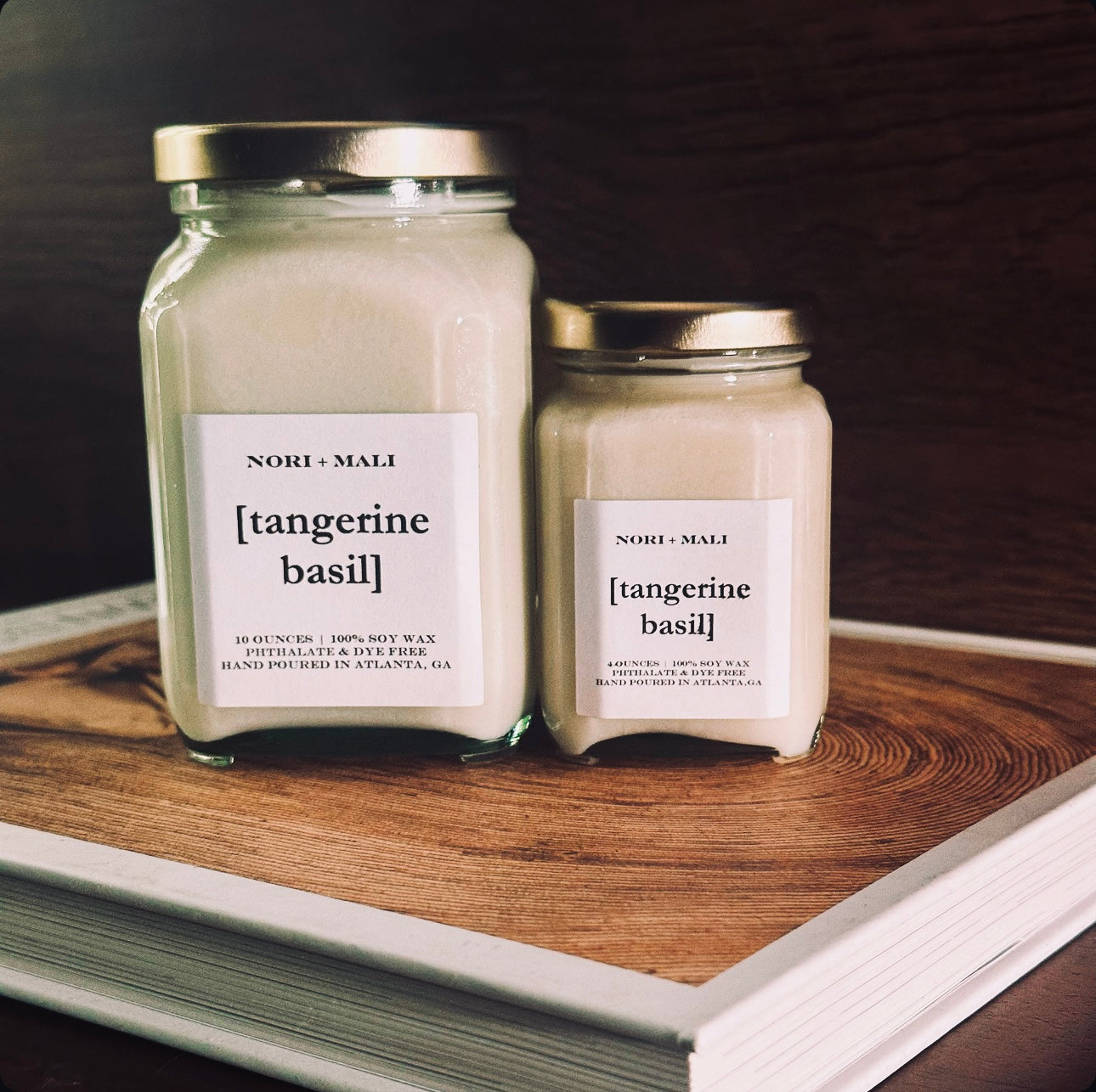 N+M Tangerine Basil Soy Candle