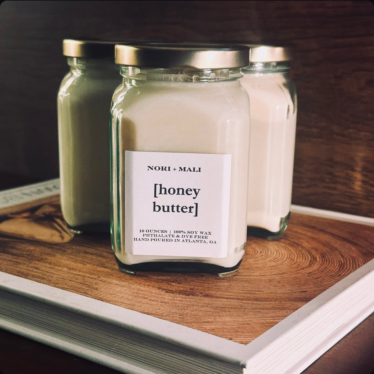 N+M Honey Butter Soy Candle