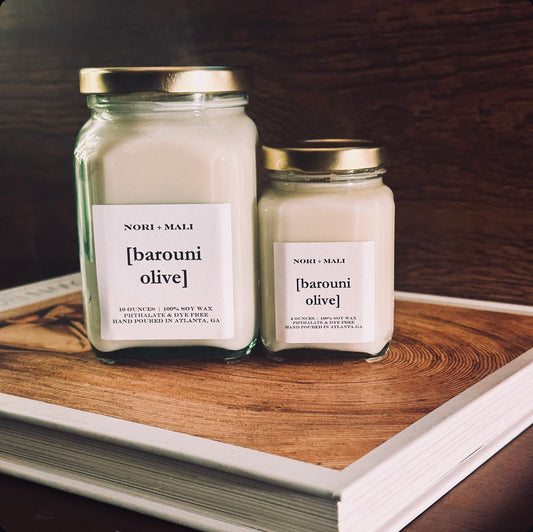 N+M Barouni Olive Soy Candle