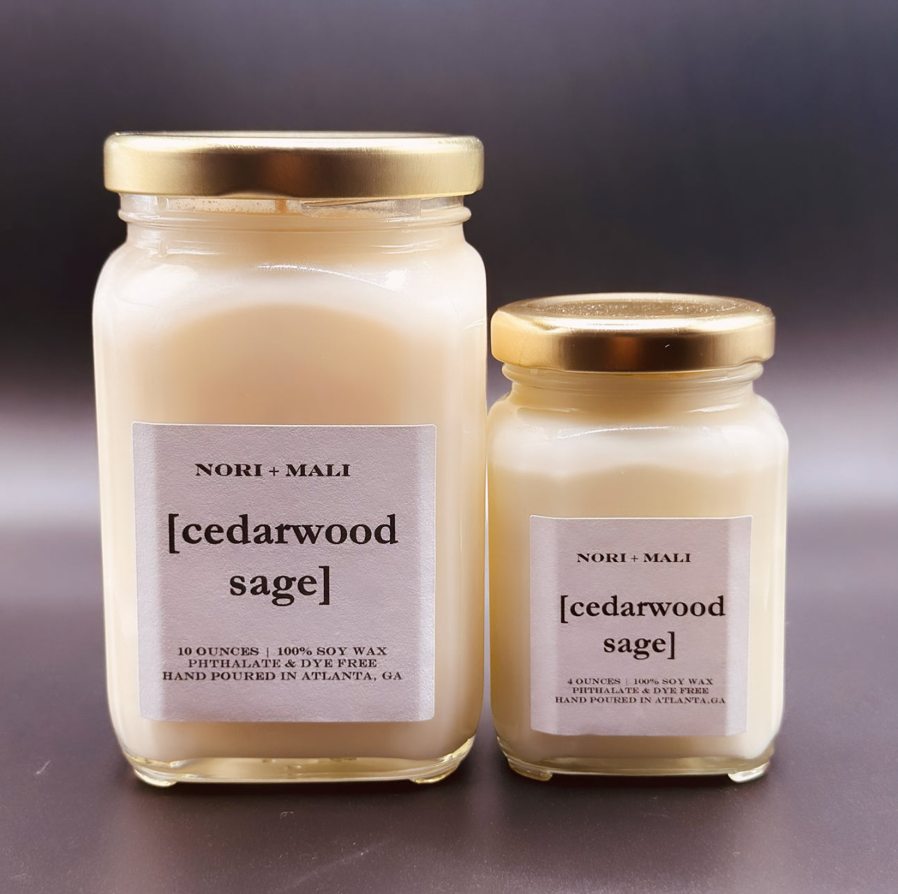 N+M Cedarwood Sage Soy Candle