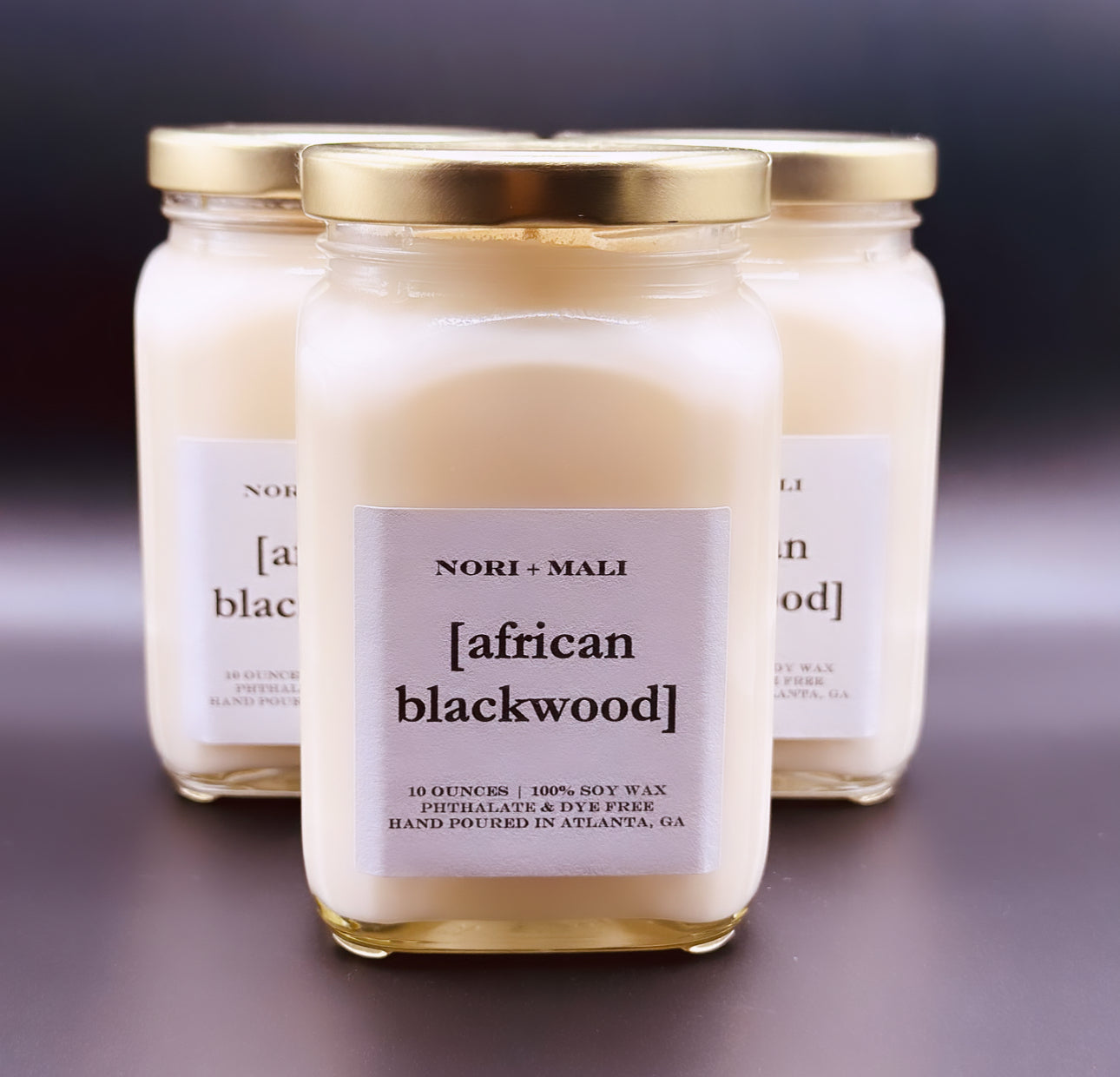 N+M African Blackwood Soy Candle