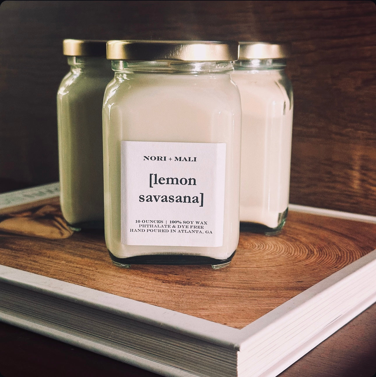 N+M Lemon Savasana Soy Candle