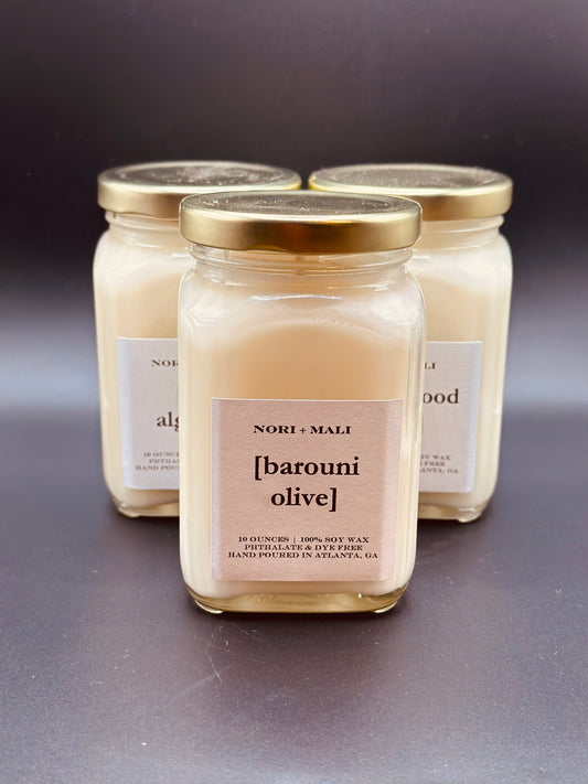 N+M Barouni Olive Soy Candle