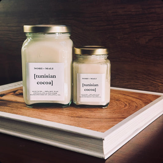 N+M Tunisian Cocoa Soy Candle