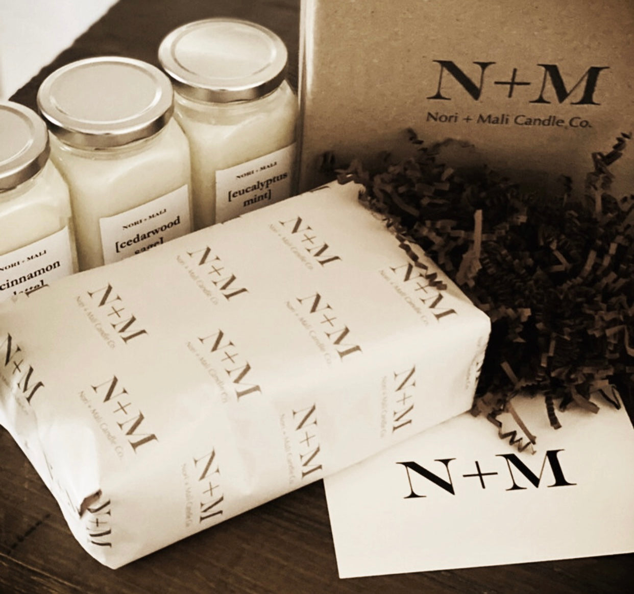N+M Barouni Olive Soy Candle
